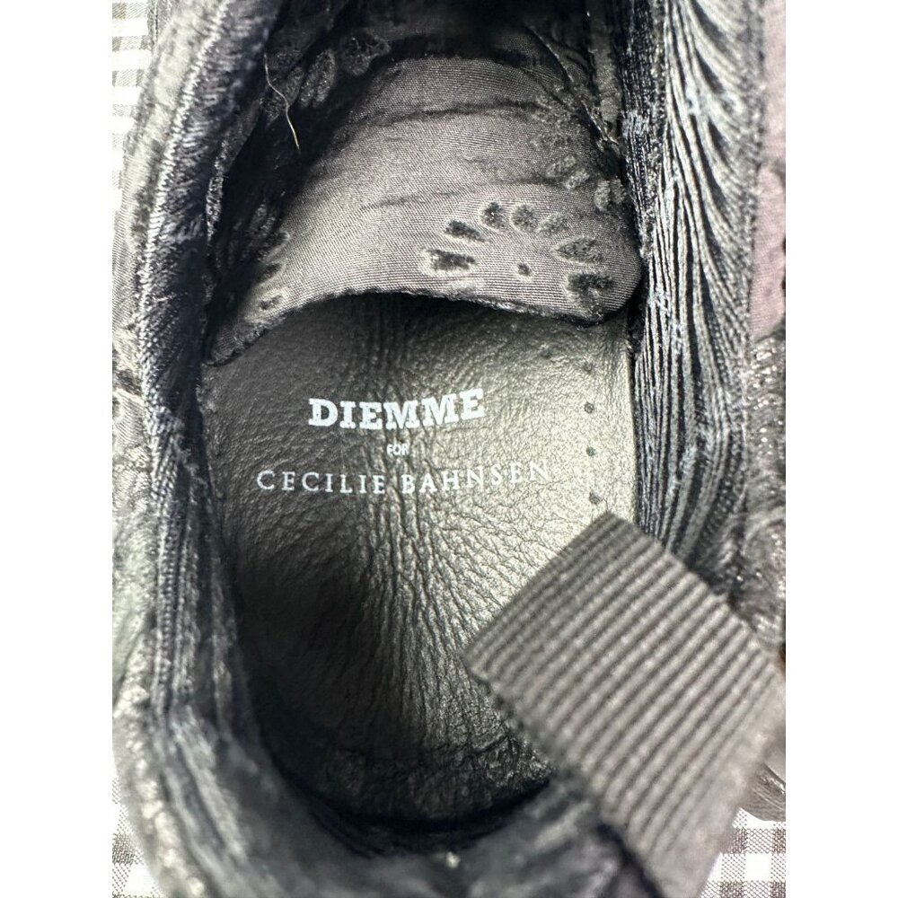 Diemme x Cecilie Bahnsen Black Floral Hiking Sneakers Vibram Sole Made in Italy - Picture 4 of 6
